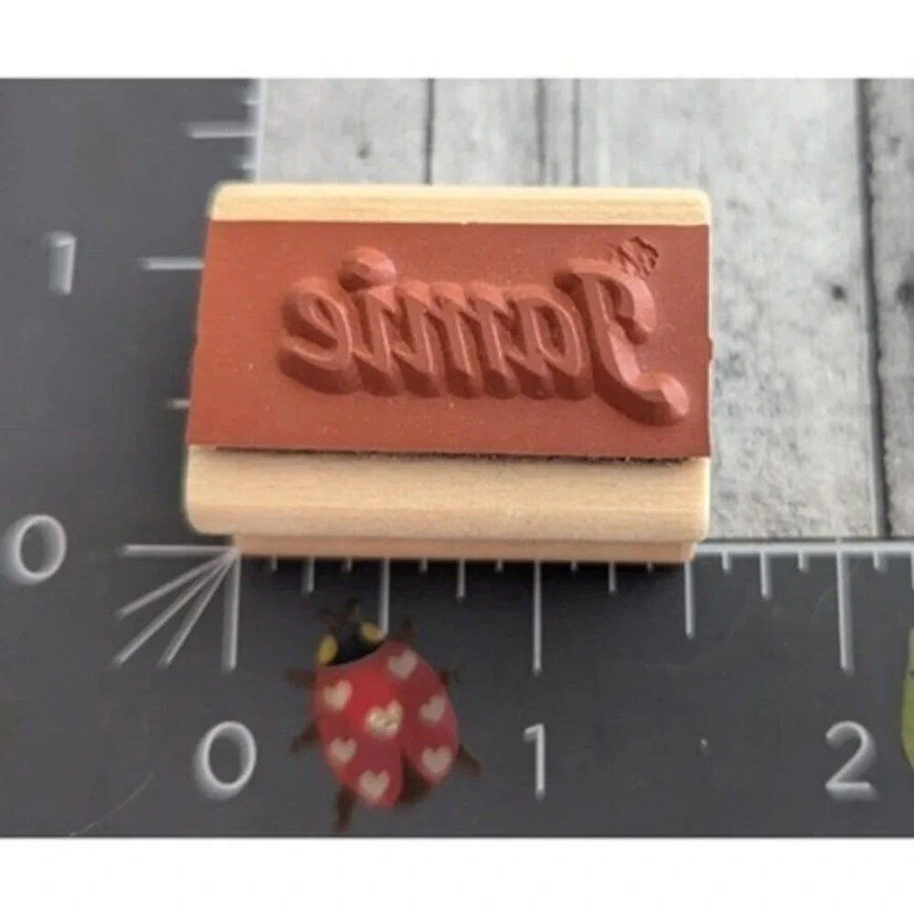 That's All She Stamped Jamie Name Rubber Stamp Wood #E8